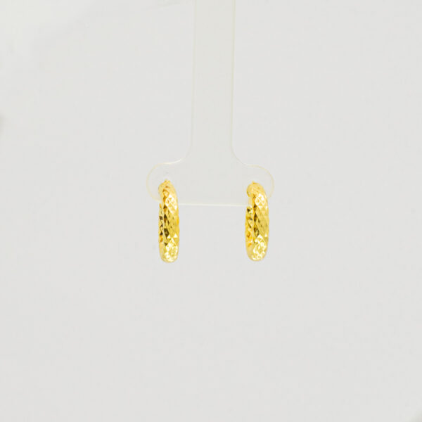 Argollas de Plata con Capa Fina de Oro