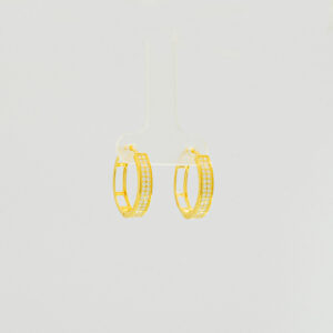 Argollas de Plata Con Capa Fina de Oro