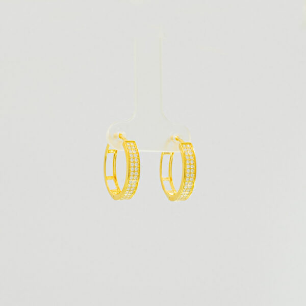 Argollas de Plata Con Capa Fina de Oro