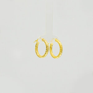 Argollas De plata Con Capa Fina de Oro