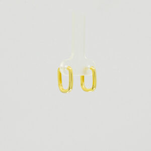 Argollas de Plata con Capa Fina de Oro