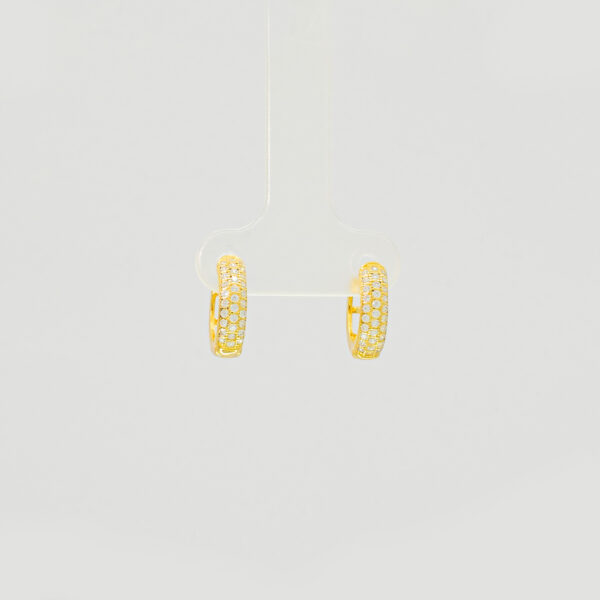 Argollas de Plata con Capa Fina de Oro