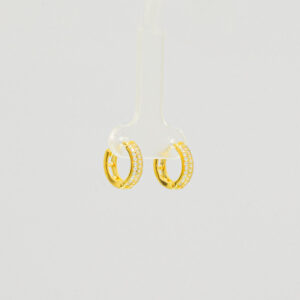 Argollas de Plata con Capa Fina de Oro