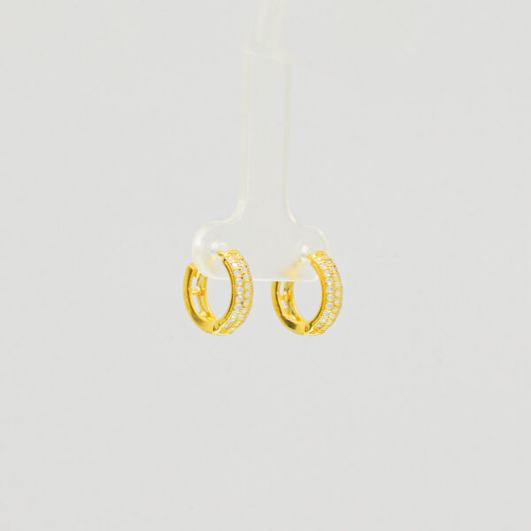 Argollas de Plata con Capa Fina de Oro