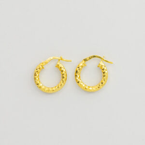 Argollas de Plata con Capa Fina de Oro