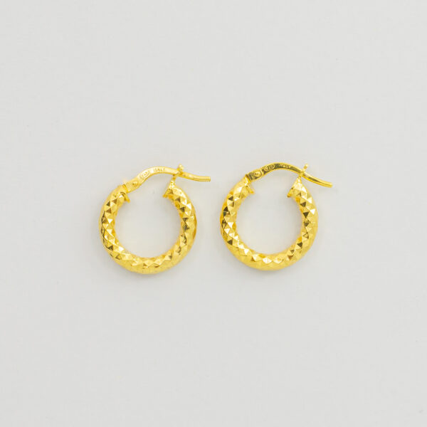 Argollas de Plata con Capa Fina de Oro