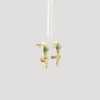 Aretes de Plata con Baño de 14K