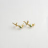 Aretes de Plata con Baño de 14K