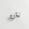 Semi Argollas de Plata con Zirconias