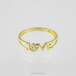 Anillo para dama cash y oro Anillo de oro para dama 14 kilates con piedras zirconia peso 1.3 Gr cash y oro