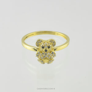 Anillo de oro para dama cash y oro Anillo de oro para dama 14 kilates con piedra zirconias peso 1.9 Gr,talla 7.5. cash y oro