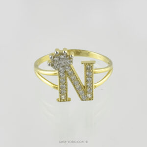 Anillo de oro para dama cash y oro Anillo de oro para dama 10 kilates con piedra zirconias peso 1.6 Gr,talla 7.5. kash y oro