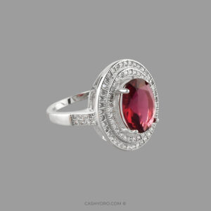 Anillo de plata 925 para dama cash y oro 48 Anillo de dama