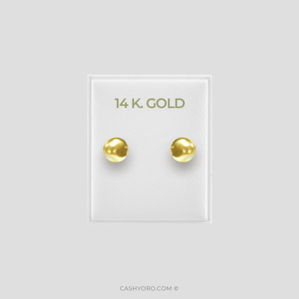 Aretes de oro para niña