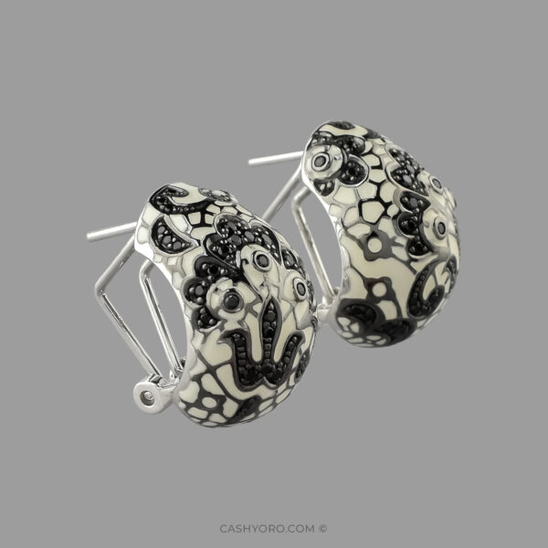 Aretes de plata belle Etoile cash y oro 92 Aretes de plata