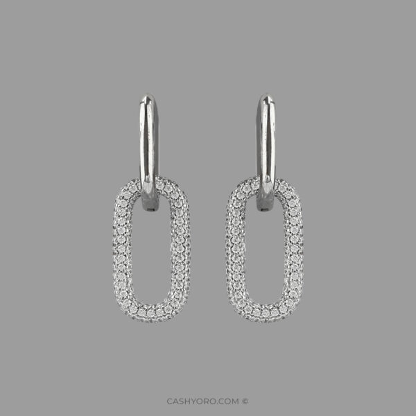 Aretes de plata cash y oro 72 Aretes de plata