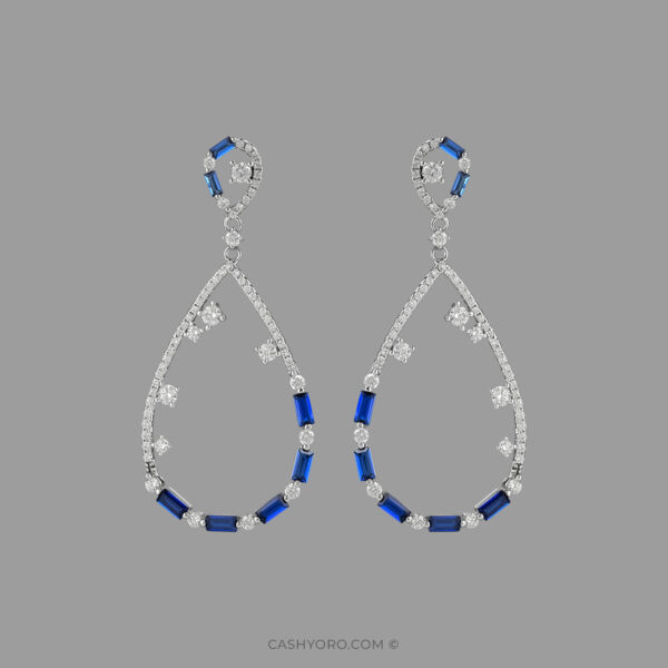 Aretes de plata cash y oro 74 Aretes de plata