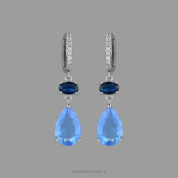 Aretes de plata cash y oro 75 Aretes de plata