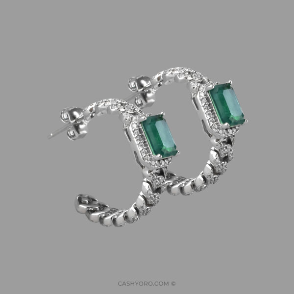 Aretes de plata cash y oro 78 Aretes de plata