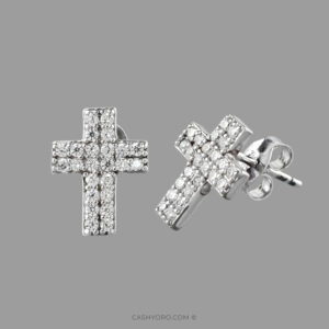 Aretes de plata cash y oro 98 Aretes de plata