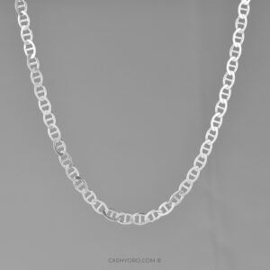 Cadena de Plata cash y oro 17 Cadena de plata para caballero