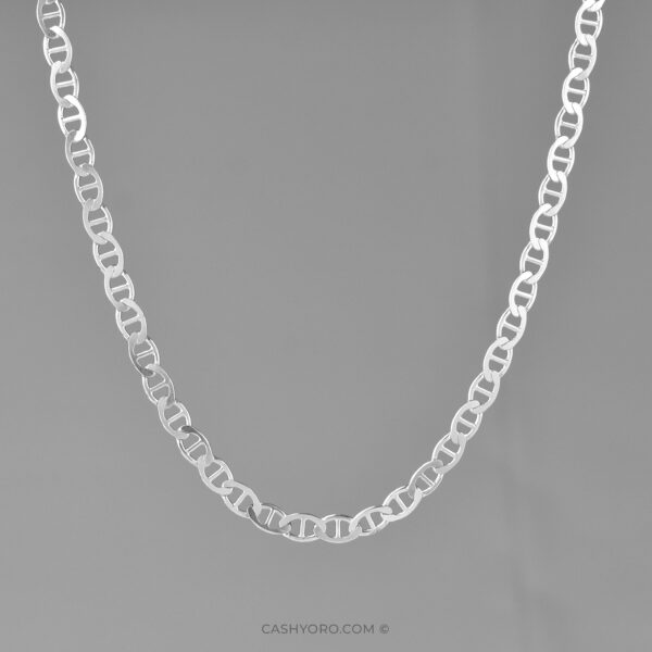 Cadena de plata para caballero