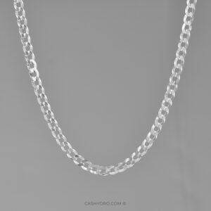 Cadena de Plata cash y oro 18 Cadena de plata para caballero