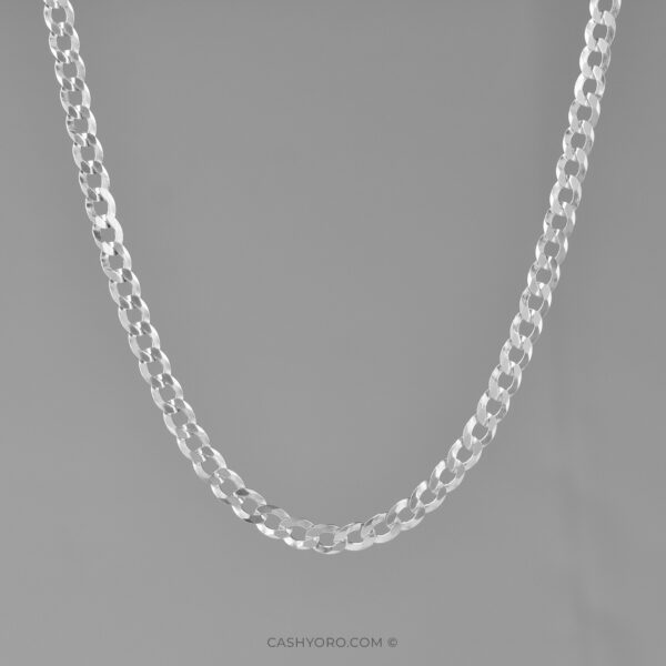 Cadena de plata para caballero