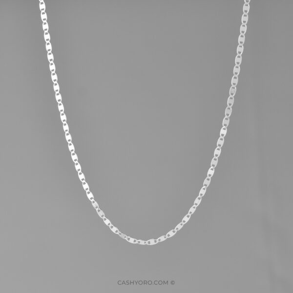 Cadena de Plata cash y oro 19 Cadena de plata para dama