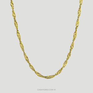 Cadena de oro cash y oro 16 Cadena de oro para dama