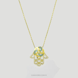 Cadena de oro cash y oro 20 Cadena de oro con dije para dama