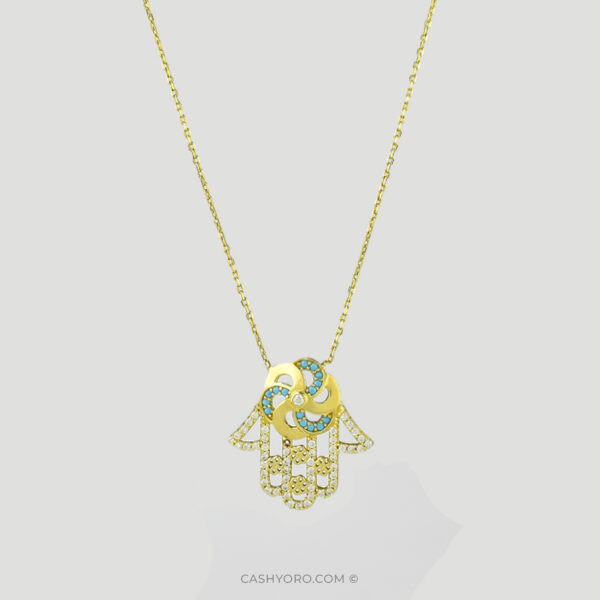 Cadena de oro con dije  para dama