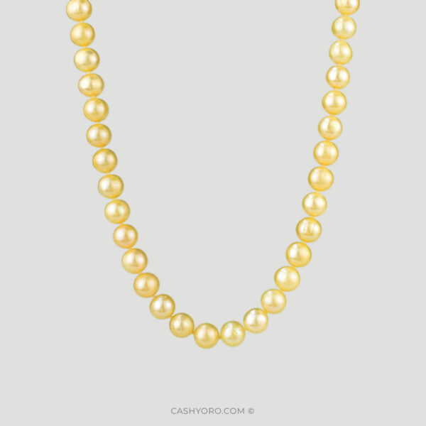 Collar de perlas con broche de plata