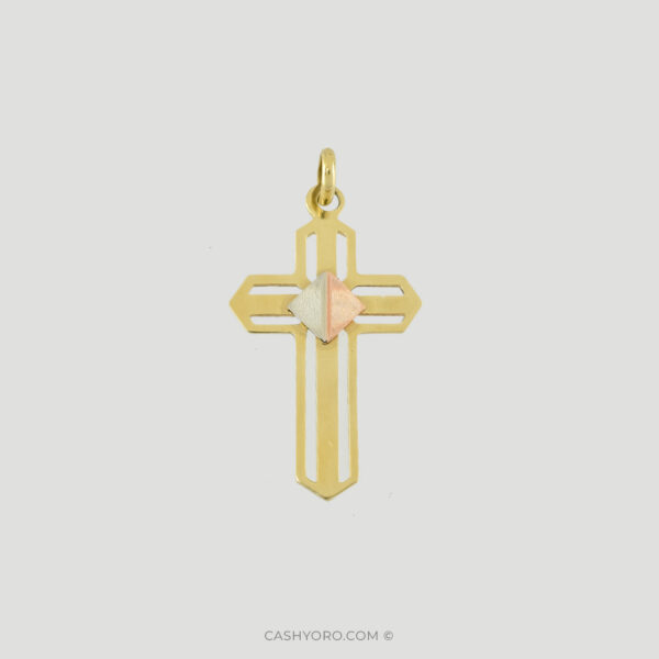 Dije de oro para cadena de caballero cash y oro 102 Dije de oro para cadena de caballero