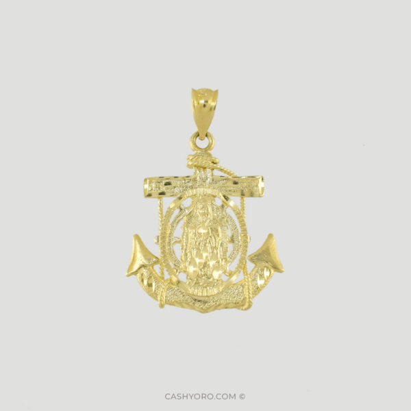 Dije de oro para cadena de caballero cash y oro 113 Dije de oro para cadena de caballero