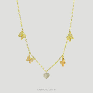 Gargantilla de oro 3 tonos dama