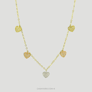 Gargantilla de oro 3 tonos dama