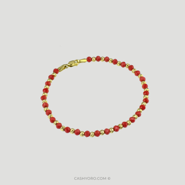 Pulsera de oro para bebe cash y oro 40 Pulsera de oro coralito para bebe
