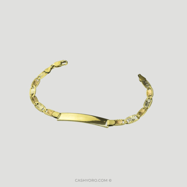 Pulsera de oro para caballero