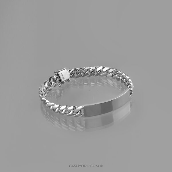 Pulsera de plata 925 cash y oro 132 Pulsera de plata para caballero