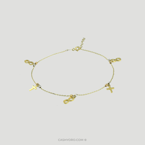 Tobillera de oro para dama