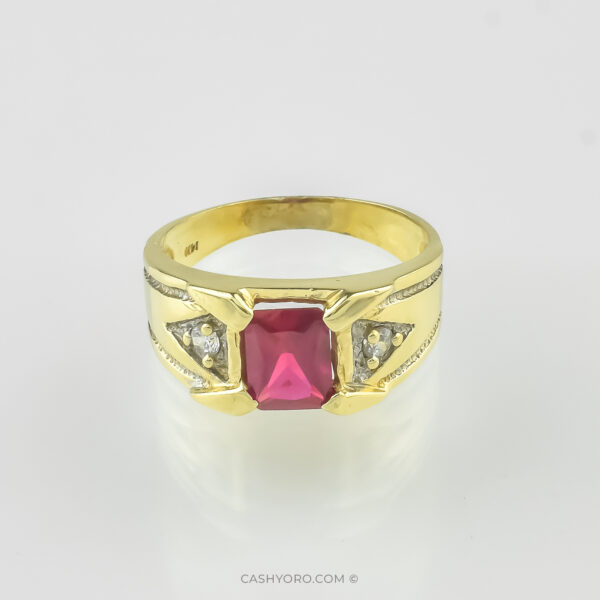 anillo de oro para caballero cash y oro 80 Anillo de caballero