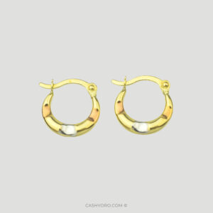 Argollas de niña oro de Kilates cash y oro joyeria la ceiba