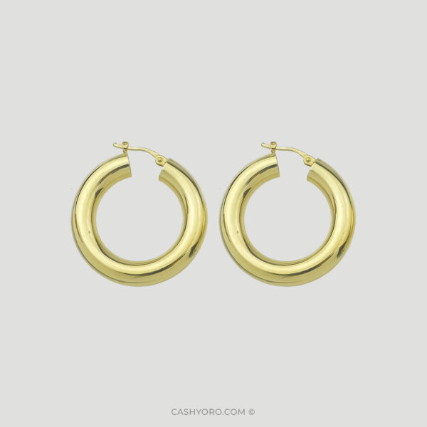 75 Argollas de dama oro amarillo