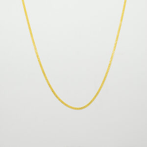 Cadena de Plata con Capa Fina de Oro