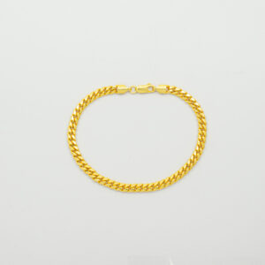 Pulsera de Plata con Capa Fina de Oro