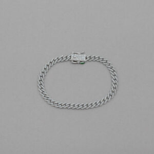 Pulsera de plata estilo monaco  Para Mujer