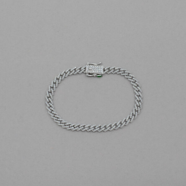 Pulsera de plata estilo monaco  Para Mujer