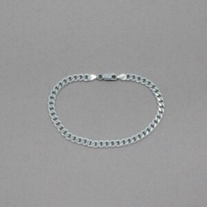 Pulsera Estilo Cubana de Plata