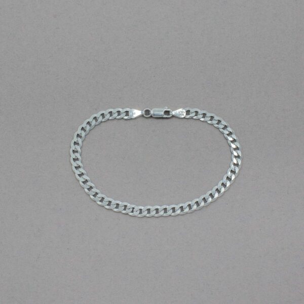 Pulsera Estilo Cubana de Plata